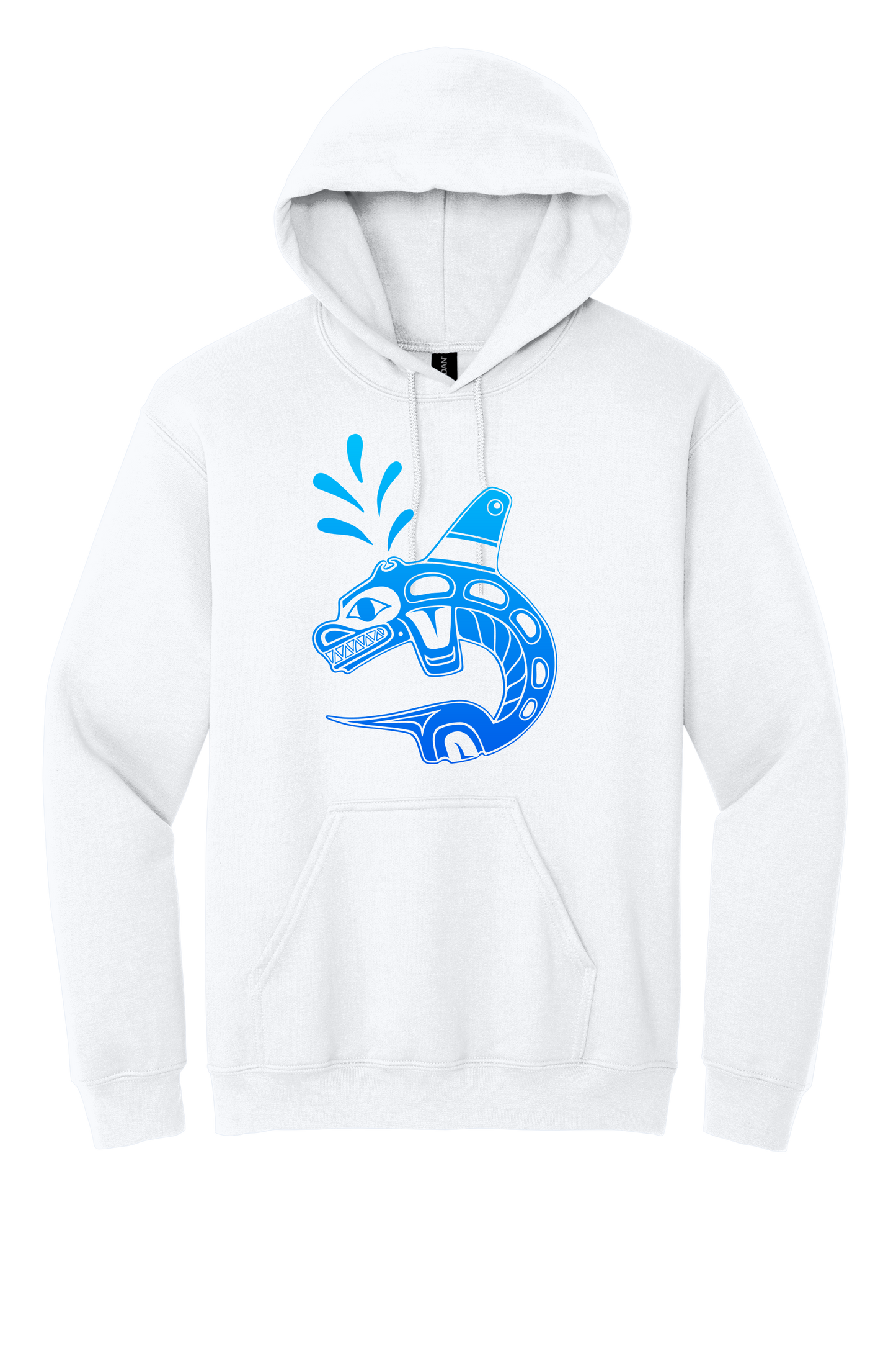 KGH Blue Gradient White Hoodie - YOUTH SIZES