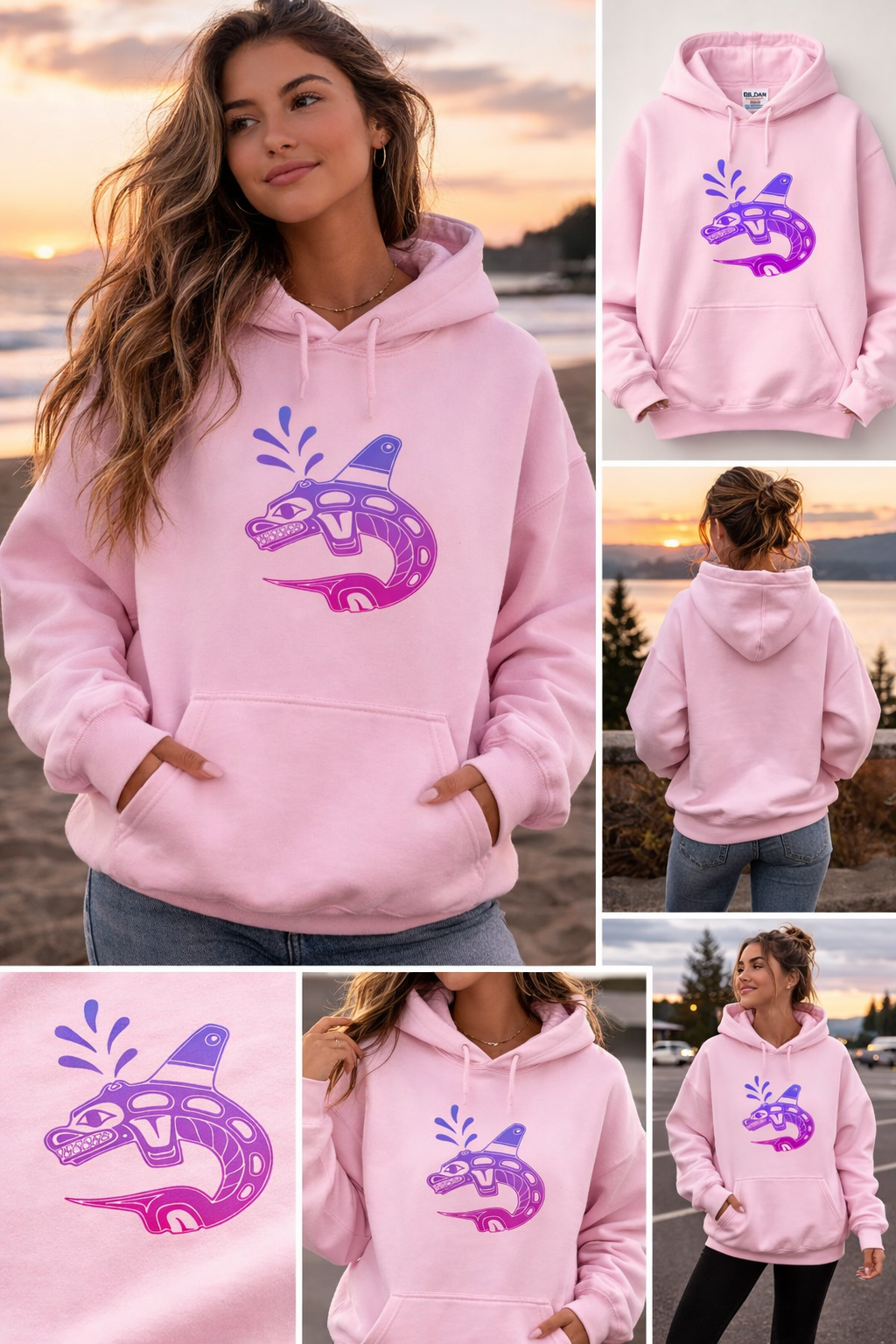 KGH Pink Gradient Pink Hoodie - ADULT SIZES