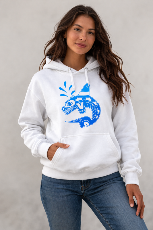 KGH Blue Gradient White Hoodie - ADULT SIZES