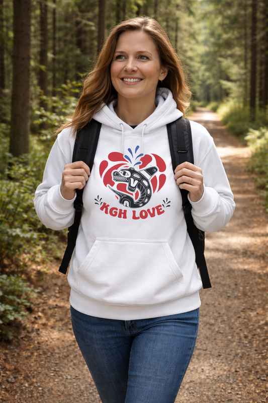 KGH Love Logo White Hoodie - ADULT SIZES