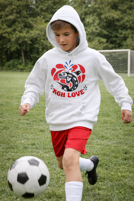 KGH Love White Hoodie - YOUTH SIZES