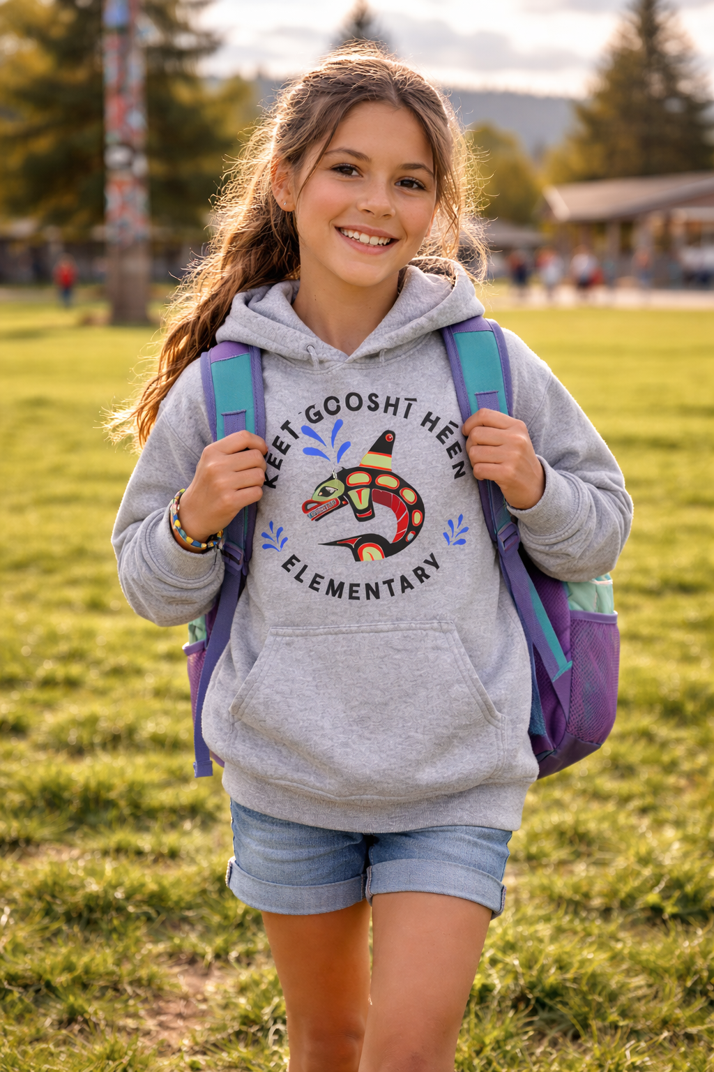 KGH Circle Logo Sport Grey Hoodie - YOUTH SIZES