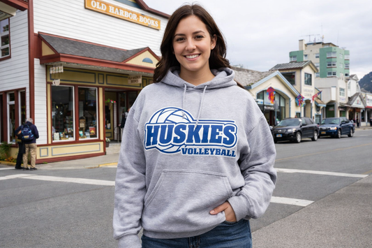 Blatchley - Sport Gray Volleyball Hoodie - Adult