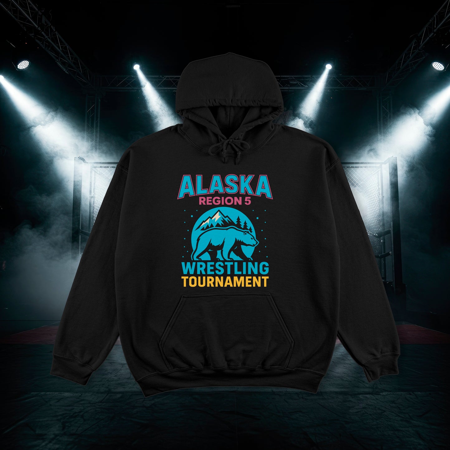 2025 Region V Wrestling- Adult Black Hoodie