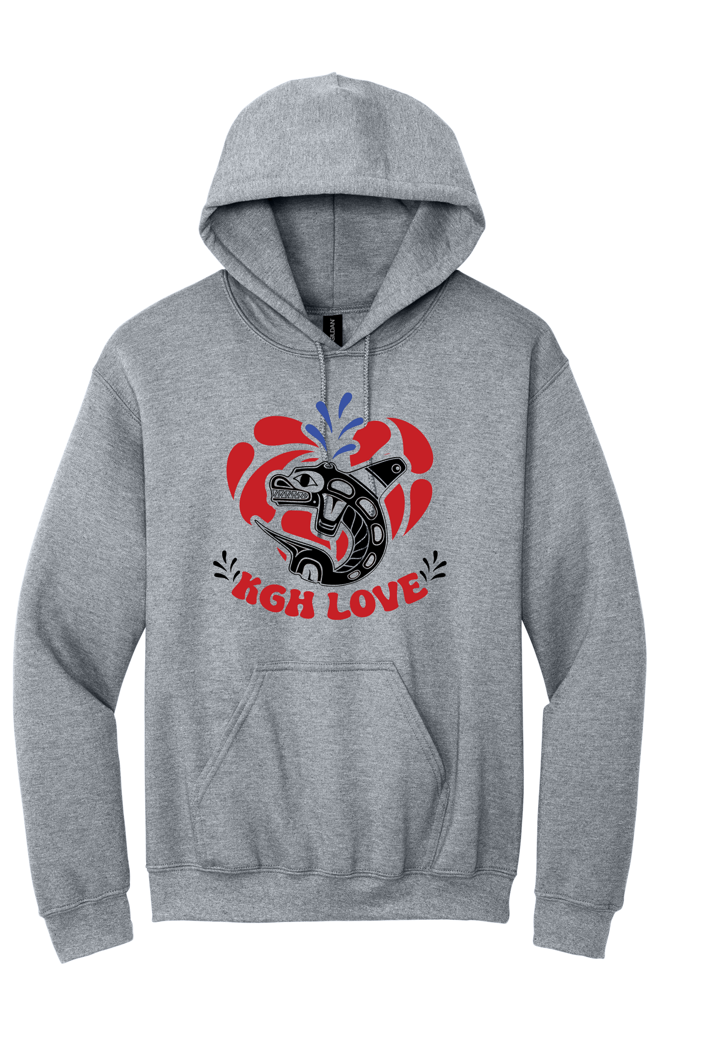 KGH Love Logo Sport Grey Hoodie - YOUTH SIZES